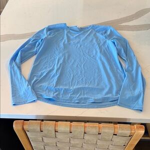 lululemon athletica Sky Blue Long Sleeve Tee